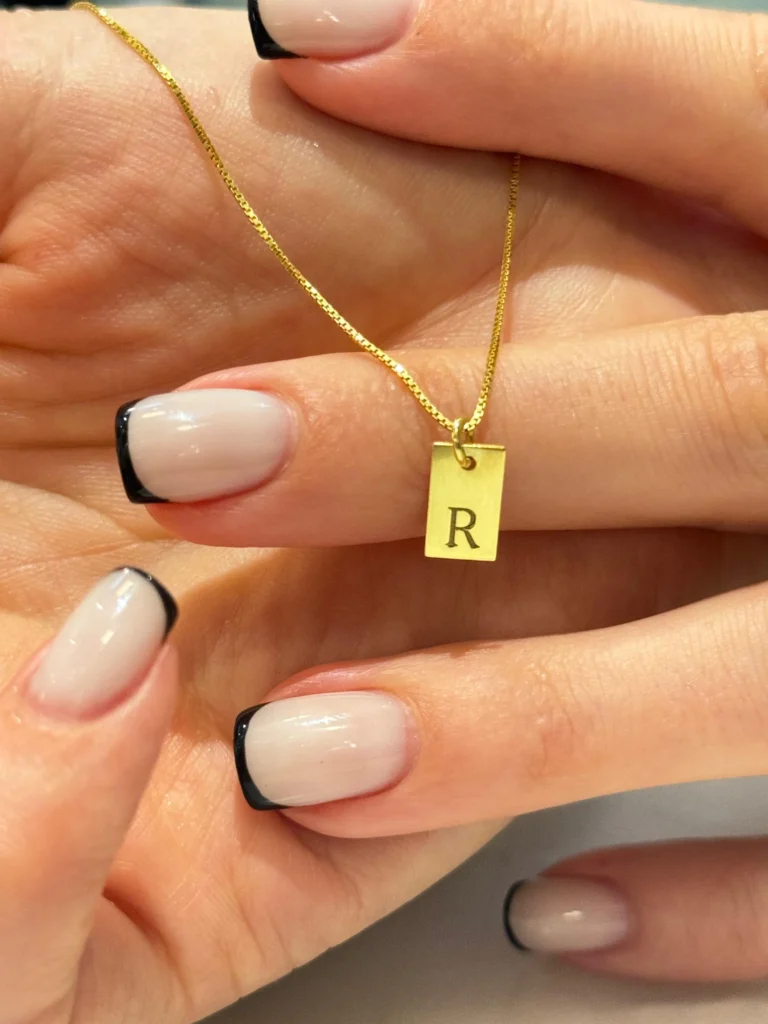 Tiny Harf Charm Kolye 925 Ayar Gümüş