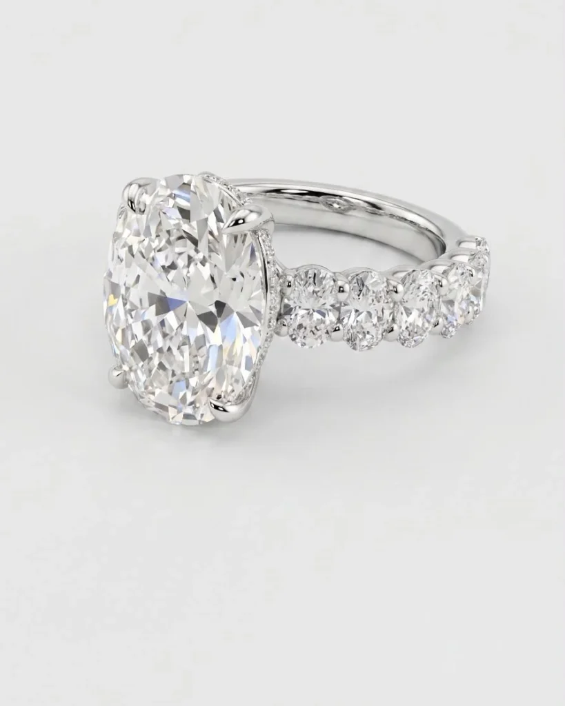 5 Karat Josephine Oval Tamtur Pırlanta Yüzük