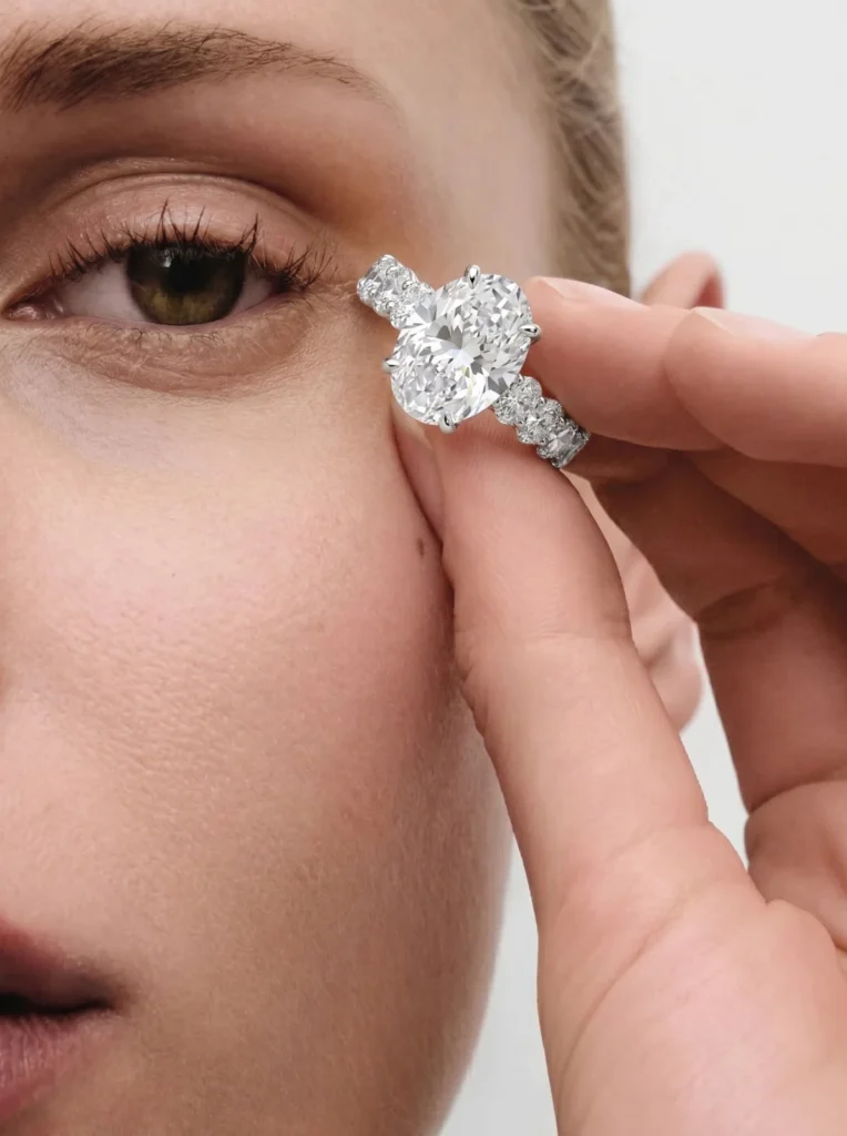 5 Karat Josephine Oval Tamtur Pırlanta Yüzük