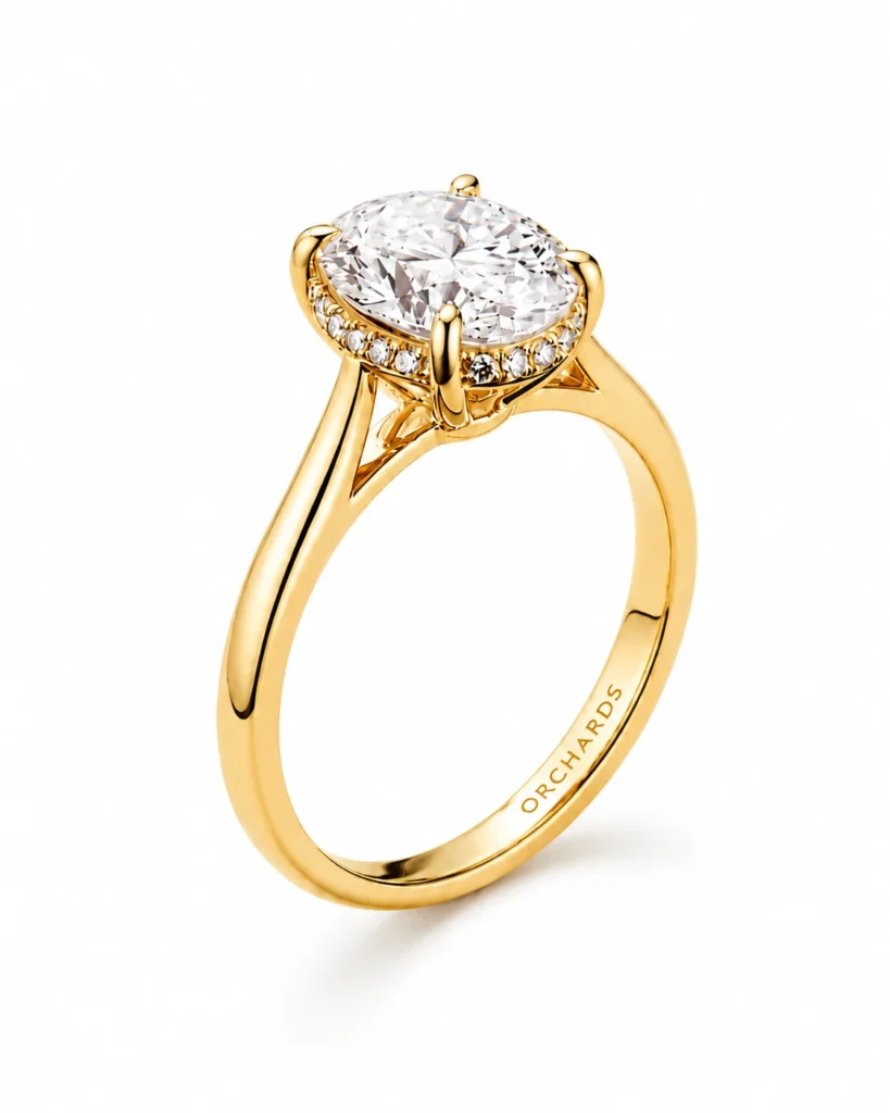 1.20 Karat Vivienne Oval Kesim Pırlanta Yüzük