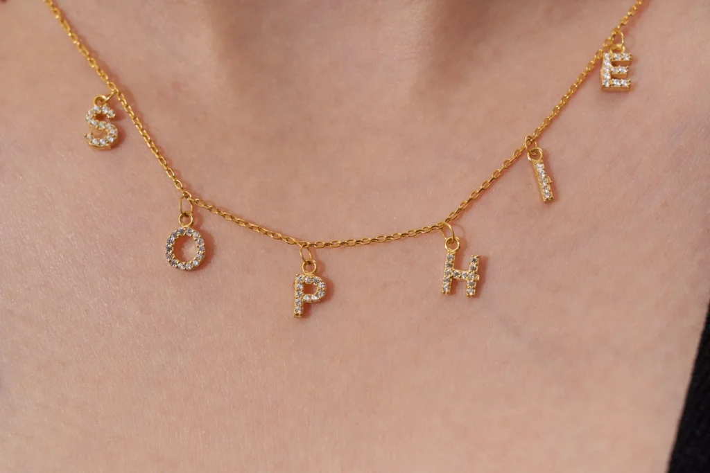 Name Charm İsim Kolye 925 Ayar Gümüş